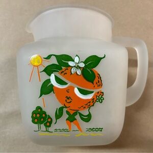 “ORANGE” Glass Juice Pitcher